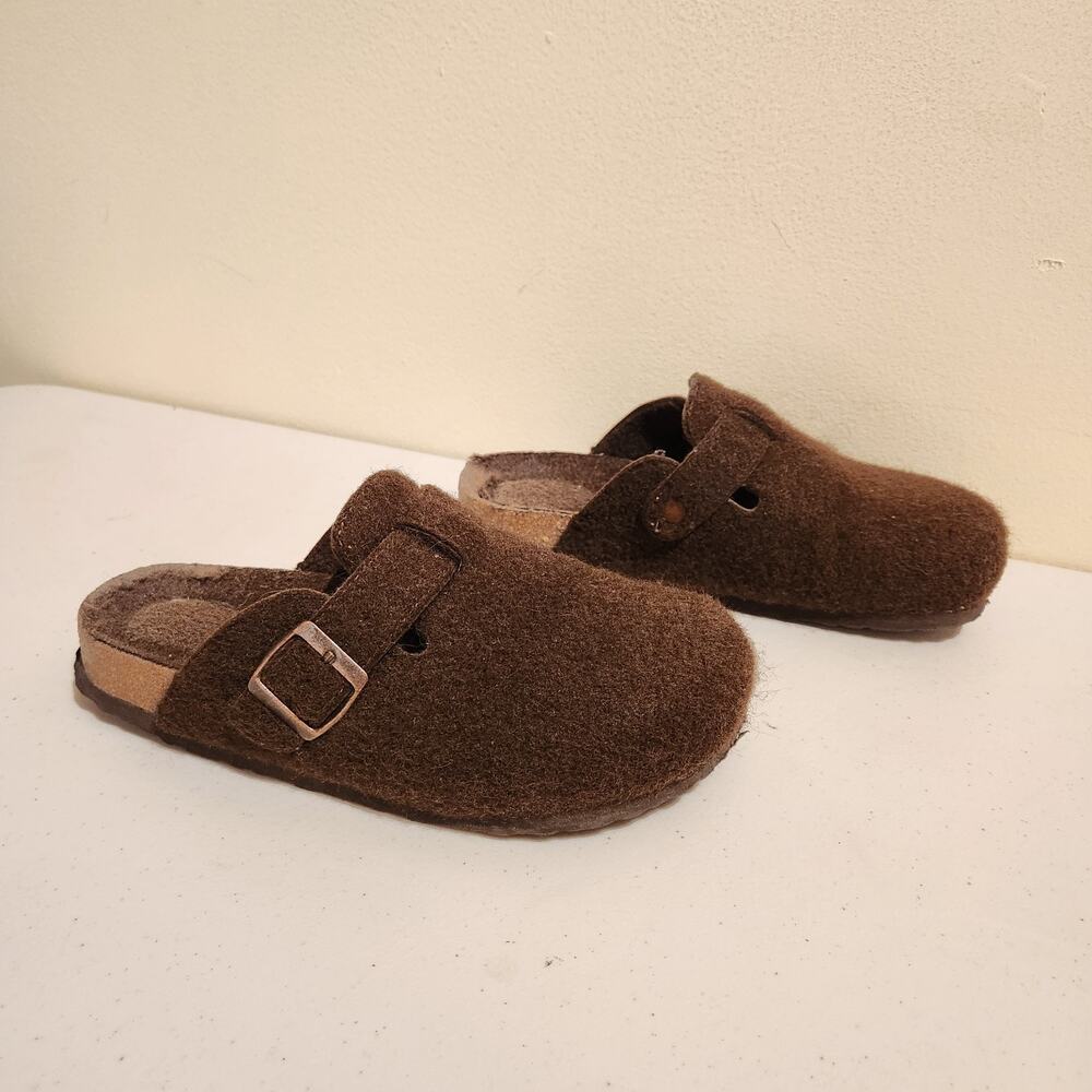 Cushionaire Sz 6.5 Fuzzy Chocolate Brown Clog Mules Slides Cozy Fall Shoes - Picture 11 of 11